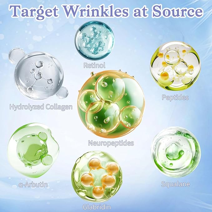 Neck Creams for Tightening and Firming - Anti Wrinkle & Treatment with Retinol Peptides, Ceramide - Overnight Moisturizer for All Skin Types - Sensitive Safe-GlimoraGlow