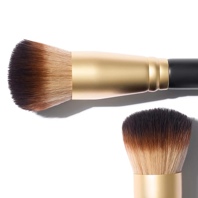 LAURA GELLER NEW YORK The Wonder Brush, Makeup Brush with Wooden Handle, Apply The Wonder Balm, Cream & Liquid Blush, Even Application and Blending-GlimoraGlow