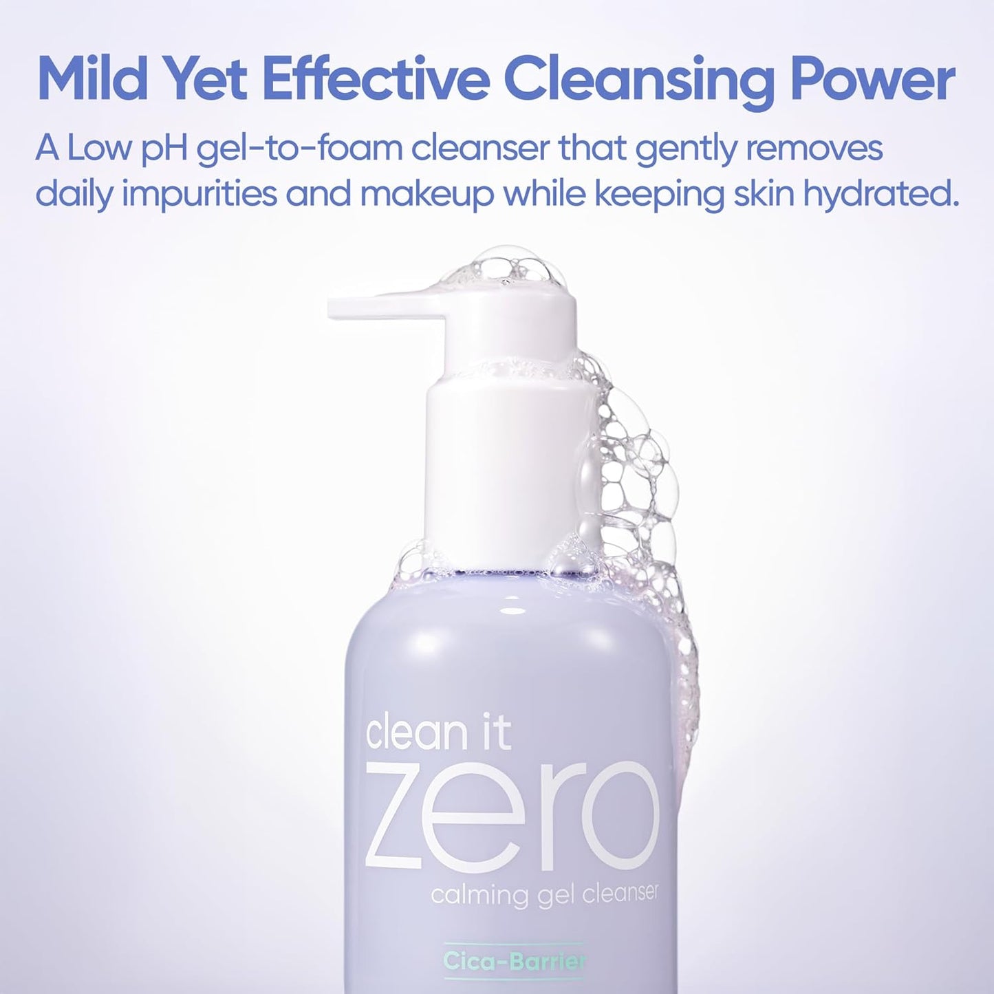 BANILA CO Clean It Zero Calming Gel Cleanser | Cica & Amino Acid Complex for Gentle Hydration | Vegan & Hypoallergenic | Korean Facial Cleanser for Sensitive Skin (200ml / 6.76 fl oz)-GlimoraGlow