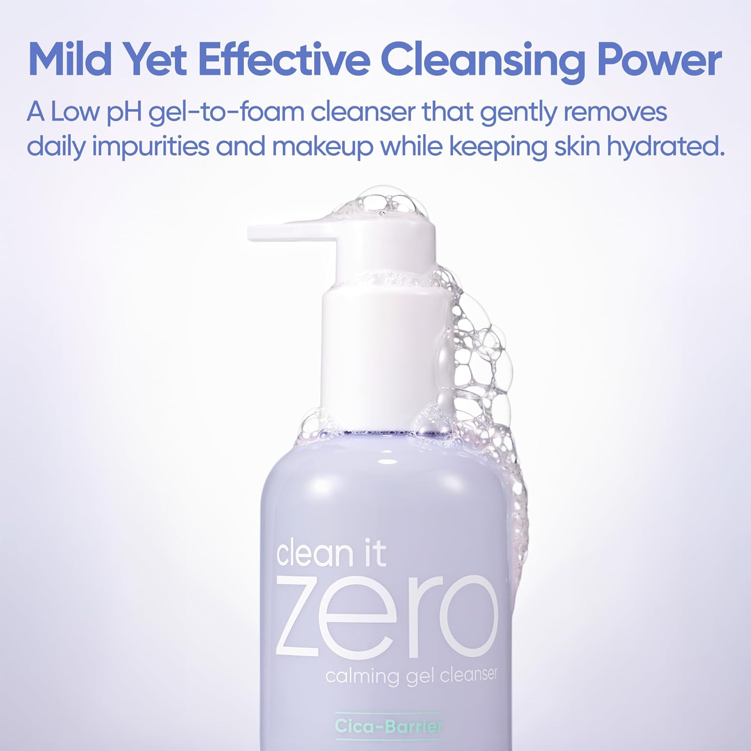 BANILA CO Clean It Zero Calming Gel Cleanser | Cica & Amino Acid Complex for Gentle Hydration | Vegan & Hypoallergenic | Korean Facial Cleanser for Sensitive Skin (200ml / 6.76 fl oz)-GlimoraGlow