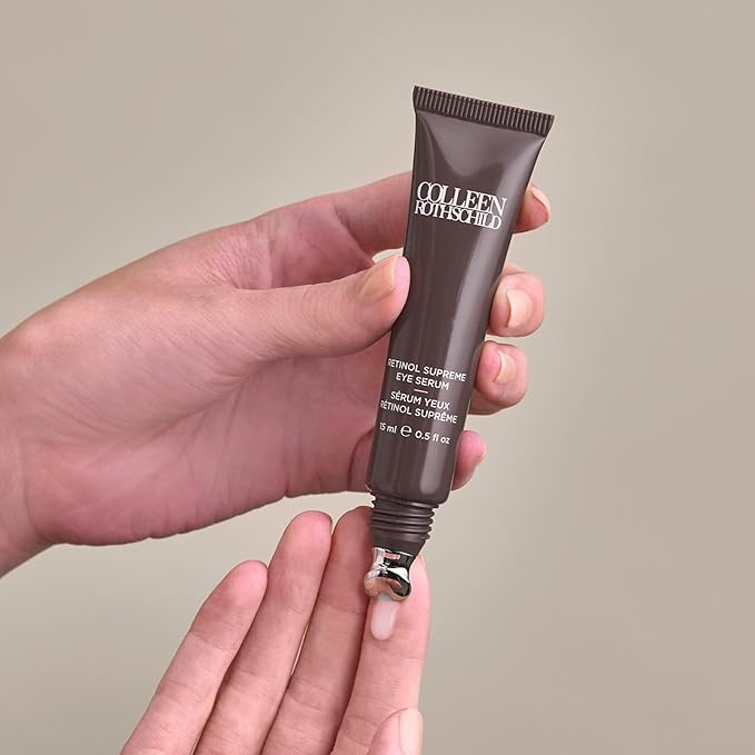 COLLEEN ROTHSCHILD Retinol Supreme Eye Serum | Anti-Aging Eye Treatment | Increase Moisture Levels 6000% After 28 Days Of Continued Use (0.5 fl oz)-GlimoraGlow