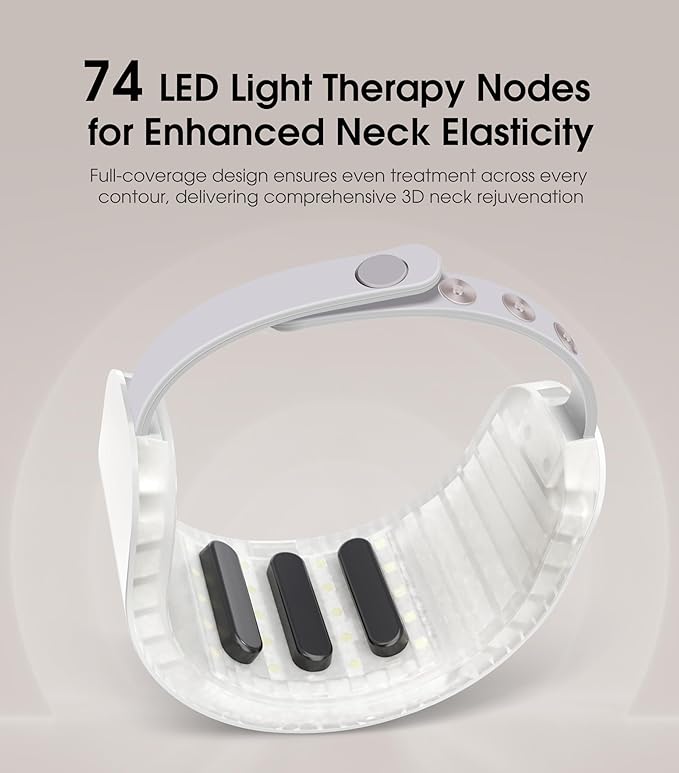 Intelligent Neck Lifting Device, 3 Color LED Neck Massager with Remote Control for Facial Massager | at Home Skin Care Tool-GlimoraGlow