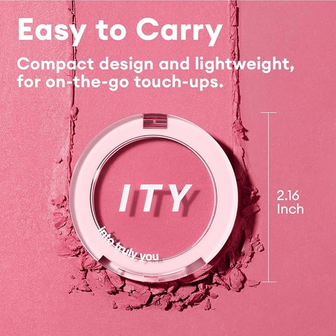 ITY Mood Blush, Blush for Cheeks Makeup,Moisturizing Creamy Blush Dual Funtions, Highly Spreadable, 0.18 oz (5.2g) in Turned On-GlimoraGlow