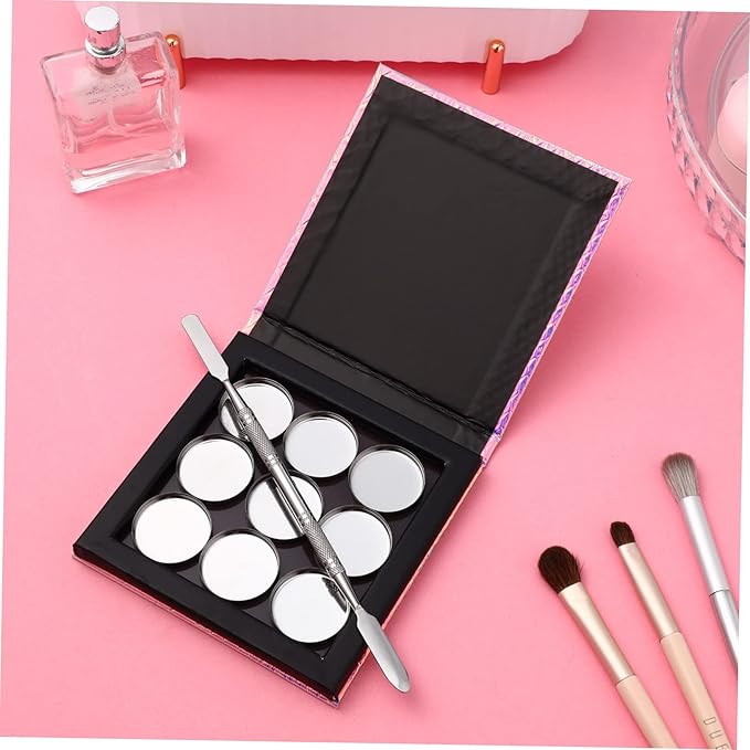 1 Set Empty Makeup Tray Magnetic Makeup Pan Magnetic Palette Empty Cosmetics Palette Empty Eyeshadow Holder Make up Palette Paper Eye Shadow Travel Blush Powder-GlimoraGlow