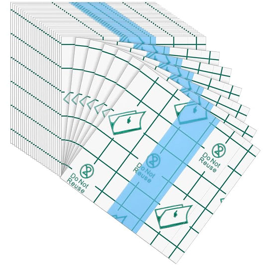200 Pieces Makeup Hand Palette Single Use Makeup Mixing Palette Disposable Foundation Mixing Tray Adhesive Artist Cosmetic Makeup Palette Waterproof Makeup Tape for Women Girl Supplies, 2.4 x 2.4 Inch-GlimoraGlow