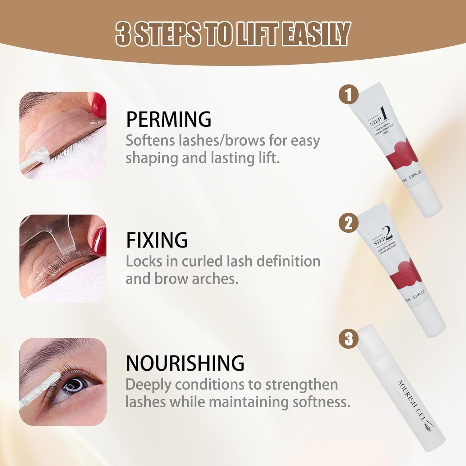 Upgraded Lash Lift Kit Professional - Eyebrow Lamination & Eyelash Perm Kit with High Adhesion Glue and Long-Lasting Curling Set, Gentle Formula for Sensitive Eyes-GlimoraGlow