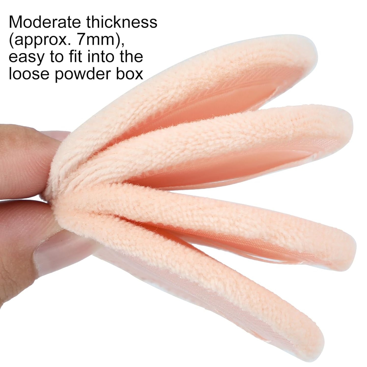 12 Pieces Powder Puffs Cotton Makeup Pads Soft Face Compact Puffs for Loose Setting Pressed Powder, 2.36 Inch (Beige)-GlimoraGlow