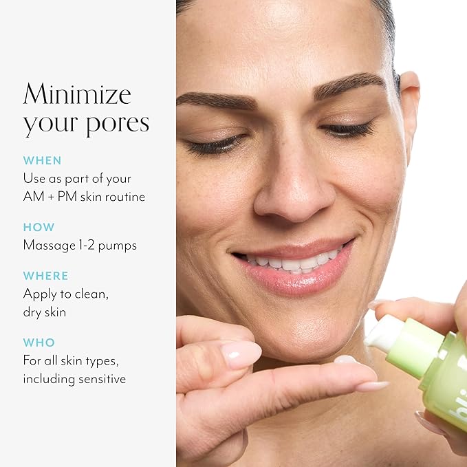 Bliss Niacinamide + Pore Vanish Complex Disappearing Act Serum – With Vitamin B3 + Green Tea - Reduces Pores & Dark Spots - Achieve Glass Skin - Clean, Cruelty-Free - 1 Fl Oz-GlimoraGlow