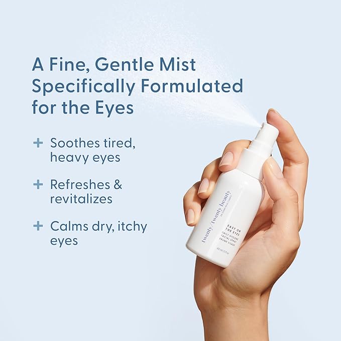 twenty/twenty Easy On The Eyes – 0.02% Hypochlorous Acid Spray to Cleanse Eyelashes – Reduce Eyelid Irritation – Safe for Sensitive Skin – Ophthalmologist Developed–Vegan, Clean Ingredients – 60ml-GlimoraGlow