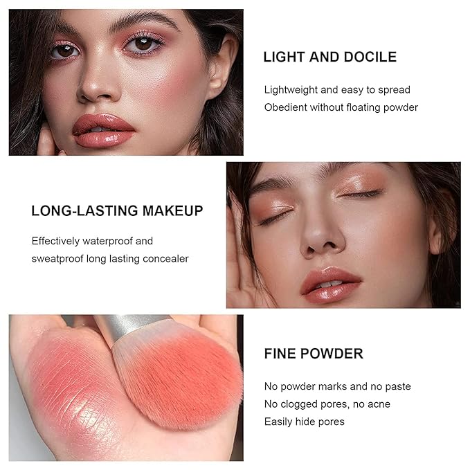 12 Colors Blush Palette,Highlighter Blush Powder Makeup,Long-Wearing,Smudge Proof,Natural-Looking,Blendable Cruelty-Free Matte Finish,Contour and Highlight Blush Palette Face Cosmetics Makeup-GlimoraGlow