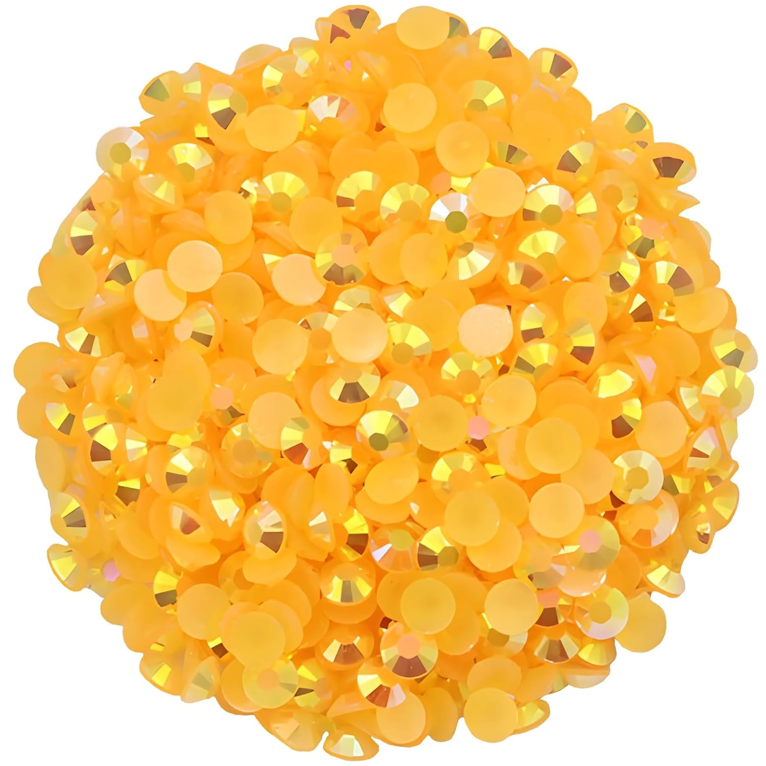 2250 Pcs SS16 4mm AB Flatback Rhinestones for Nails Art Crafts Glitter Round Shine Gems Crystals DIY Clothes Shoes （Orange Red AB）-GlimoraGlow