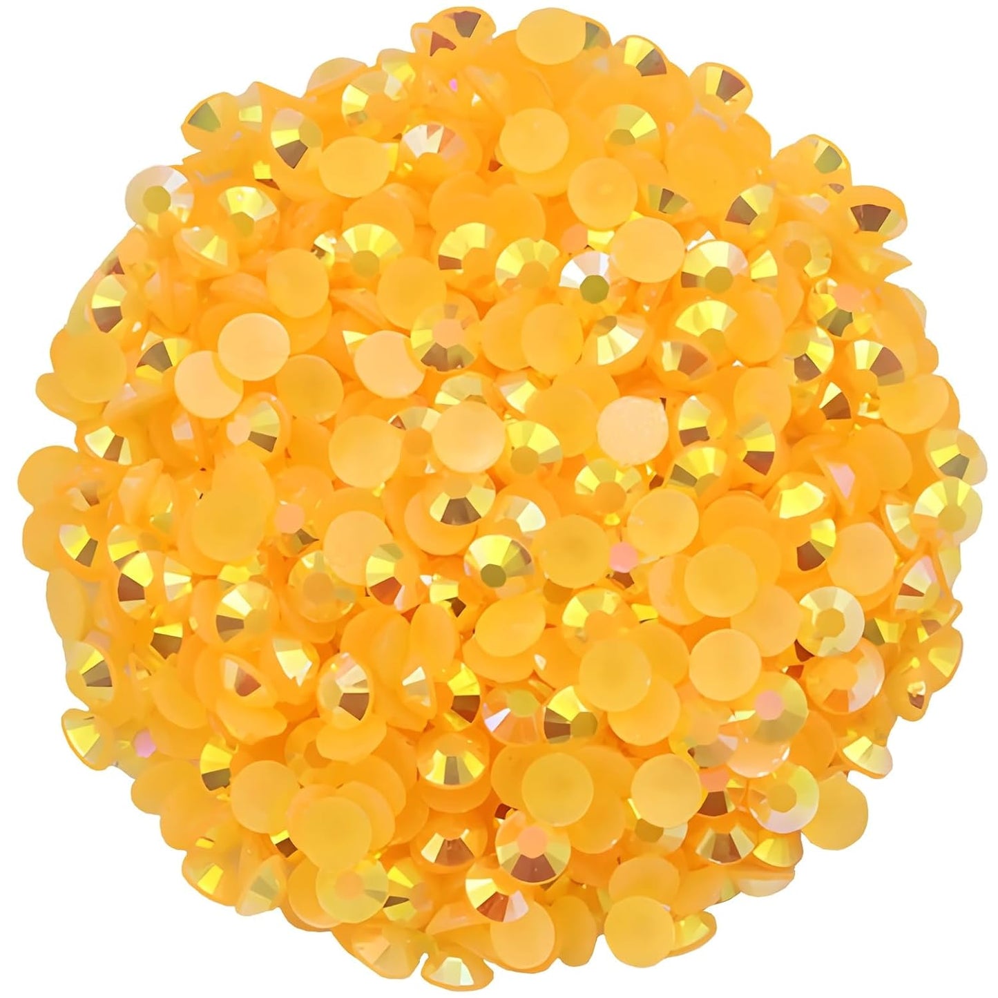 1440 Pcs SS20 5mm Flatback Rhinestones for Nails Art Crafts Glitter Round Shine Gems AB Crystals DIY Clothes Shoes （Orange Red AB）-GlimoraGlow