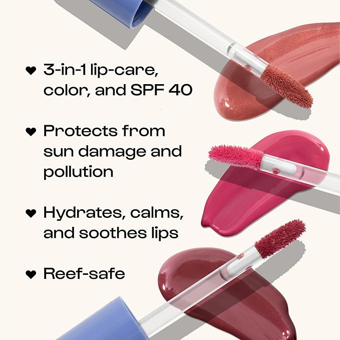 ALLEYOOP Sun Serum Lip Oil SPF 40 – Tinted Lip Oil with SPF, Hydrating Tinted Lip-Moisturizer for Women, Lips Sunscreen for Cracked Lips, Smooths & Soothes, Vegan, Travel-Friendly, Whirlwind-GlimoraGlow