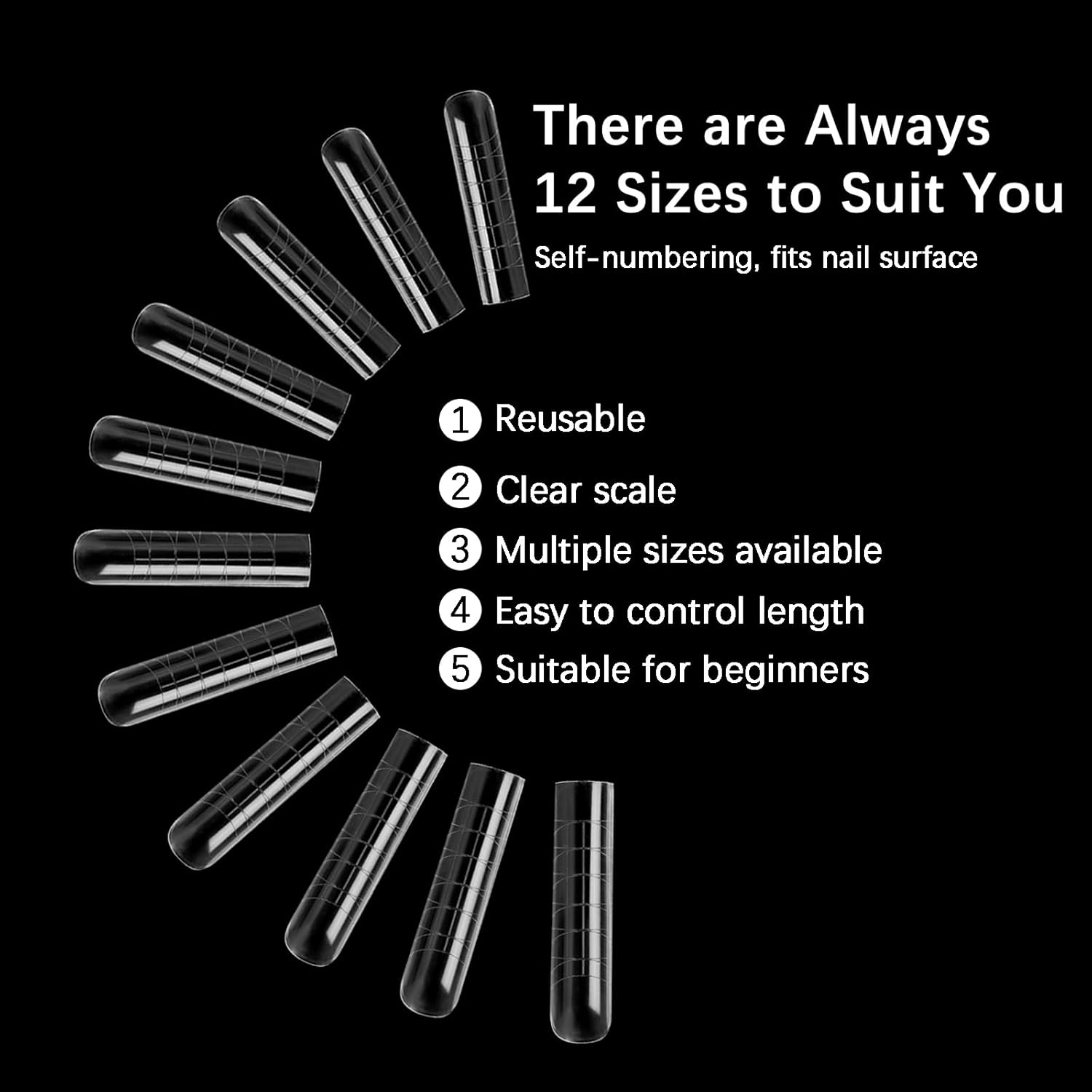 120 Pcs Poly Extension Gel Dual Nail Forms - Long U-Shaped Thickened Coffin Nail Molds for Gel Manicure & Salon DIY at Home-GlimoraGlow