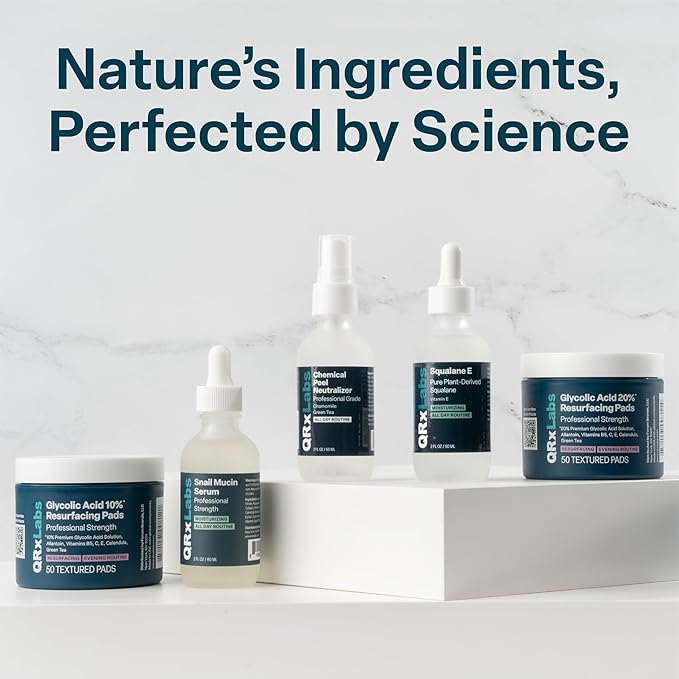 QRxLabs Niacinamide & Retinol Serum - 2 fl Oz - Niacinamide, Retinol & Arbutin - Anti-Aging Pore & Wrinkle Reducer - Fades Blemishes & Tightens Skin-GlimoraGlow