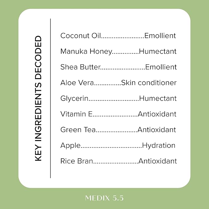 MEDIX Coconut Body Lotion + Manuka Honey Cream | Natural Coconut Oil Lotion For Women & Men | Moisturizer Cream Body Butter Skin Care Balm For Stretch Marks, Cellulite, & Dry Skin, 15 Fl Oz-GlimoraGlow