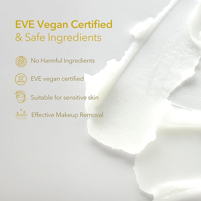 Edelweiss Cleansing Balm – Vegan Makeup Remover and Face Cleanser with Natural Flower Extracts. Korean Skincare, No Parabens or Sulfates (3.38 fl oz)-GlimoraGlow