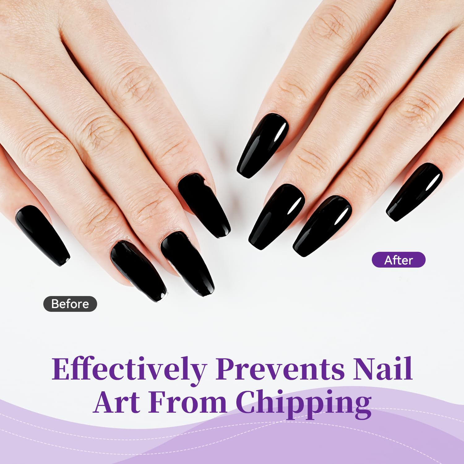 16.5ml Base Coat Nail Polish, Quick Dry Large Volume Base Coat, Color Lock Strengthen Nails for Women Salon DIY Nail Art-GlimoraGlow