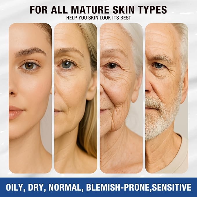 Face Moisturizer Retinol Cream For Face, Collagen Anti Aging Face Cream, Day-Night Neck Cream With Hyaluronic Acid, Wrinkle Cream For Women & Men Reduces Wrinkles, Dryness, 1.85 Fl. Oz-GlimoraGlow