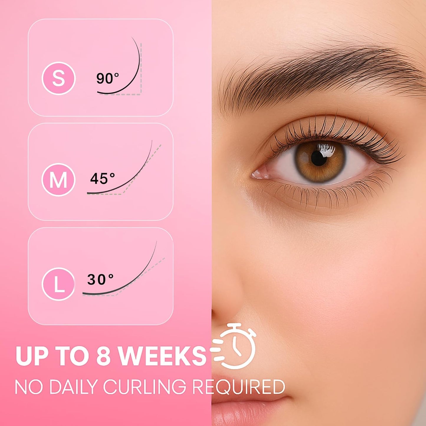 Korean Lash Lift Kit - 5 Sets Eyelash Curling Perm with Upgraded Glue, Easy for Beginner & Professional, Semi Permanent Perming Wave Suitable For Salon, Blue-GlimoraGlow