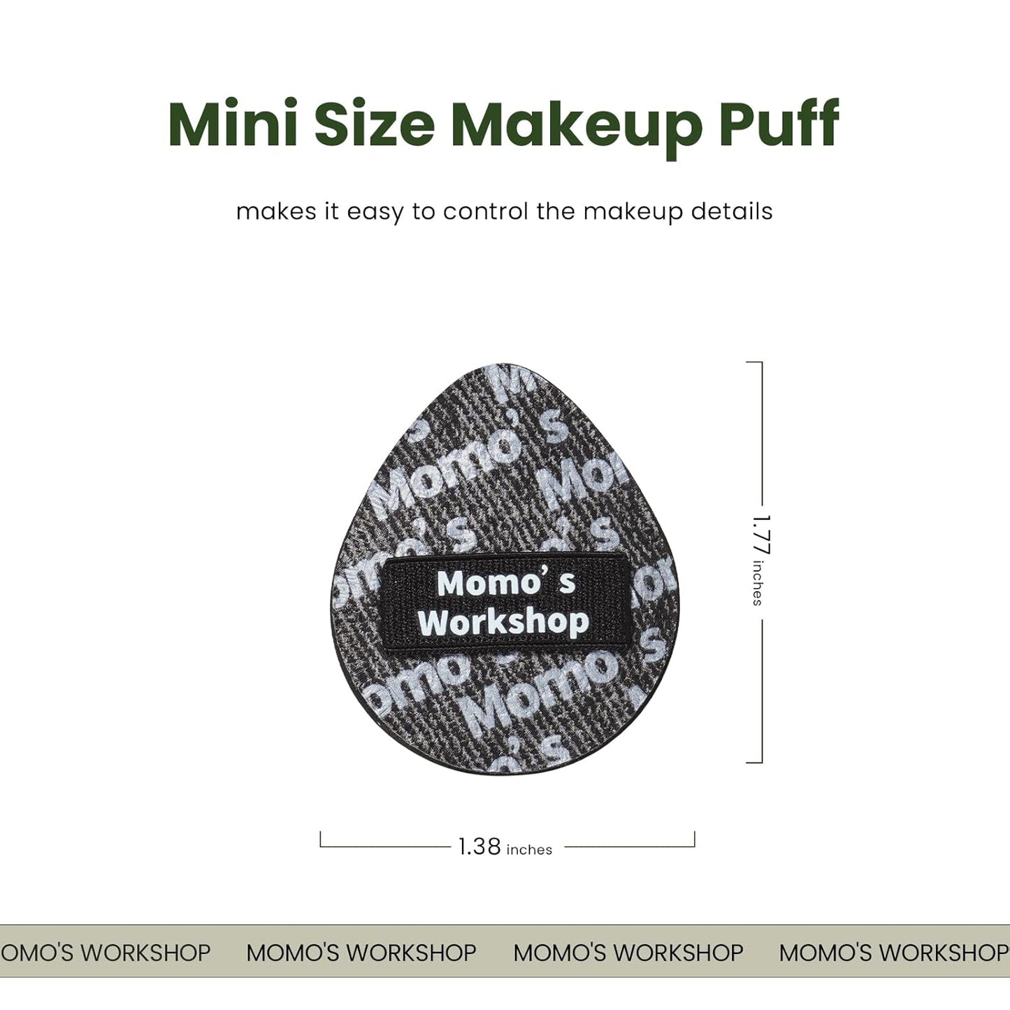 Mini Denim Makeup Sponge Set, Multi-Use Mini Makeup Blenders Sponge for Liquid/Cream/Concealer/Blush/Highlighter, Perfect for Detail Work & Travel,5PCS Mini Concealer Puffs with Storage Case-GlimoraGlow