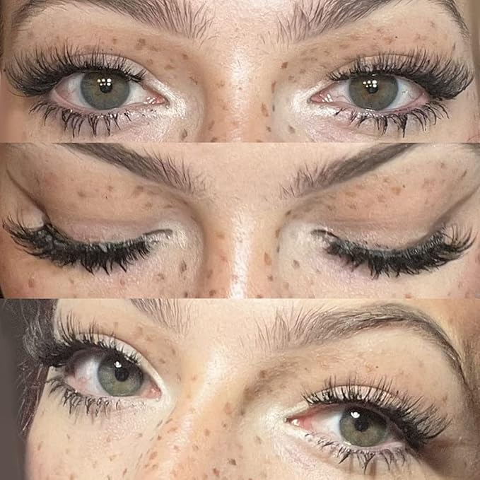 FANXITON Mink Lashes with Clear Band 15 MM 10 Pairs Cat-Eye Lashes Natural Look False Eyelashes Pack Wispy Eyelashes 3D Faux Mink Eyelashes-GlimoraGlow