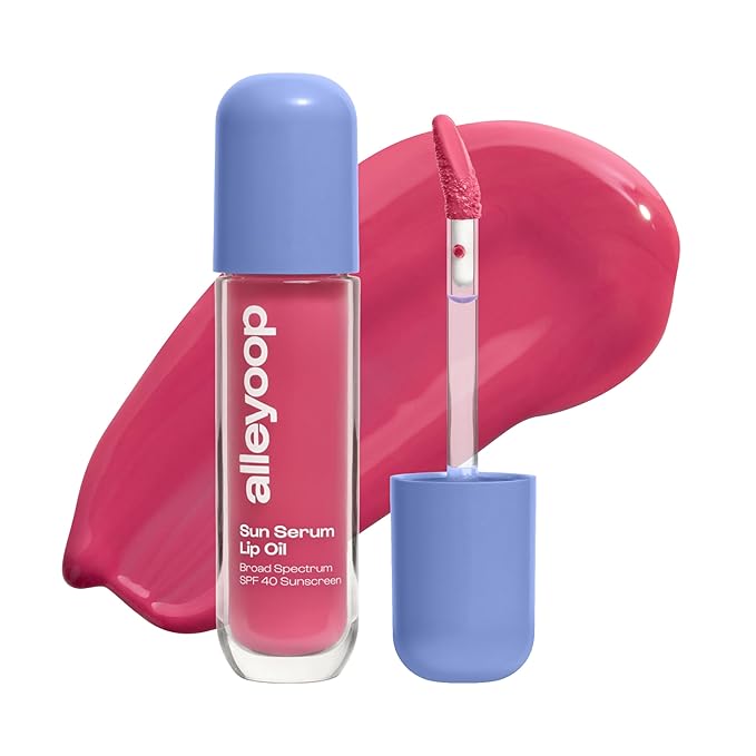 ALLEYOOP Sun Serum Lip Oil SPF 40 – Tinted Lip Oil with SPF, Hydrating Tinted Lip-Moisturizer for Women, Lips Sunscreen for Cracked Lips, Smooths & Soothes, Vegan, Travel-Friendly, Whirlwind-GlimoraGlow