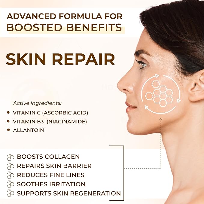 All Natural 20% Vitamin C Serum + 6 Active Boosters for Face, Dark Spots, Wrinkles, Brightening, Hydrating, Even Tone, Healthy Glow with Niacinamide, Hyaluronic Acid, Ferulic Acid, Vitamin E, Peptides-GlimoraGlow