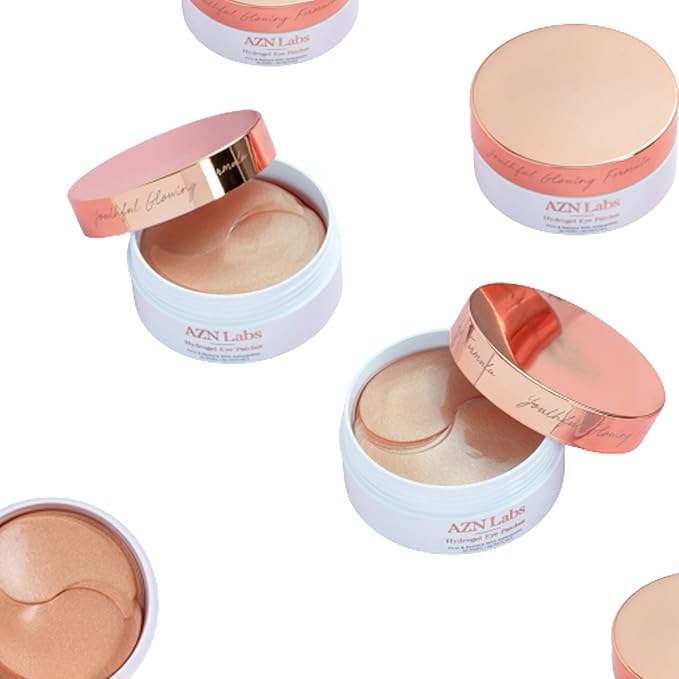 Hydrogel Eye Patches with Astaxanthin | Highly Effective For Reducing Wrinkles, Crows Feet, and Eye-Bags | Hydrating and Puffy Eye Mask Treatment | Contains Astaxanthin | 30 pairs / 60pcs-GlimoraGlow