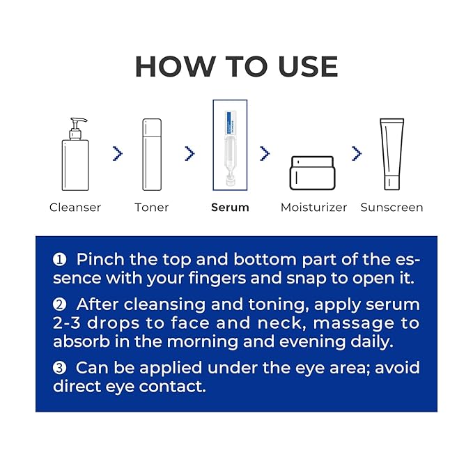 Intensive Repair Serum, 15%Hyaluronic Acid for Sensitive Skin Anti Aging Ultra Hydrating Serum for Face Calming Barrier Repair Redness Relief with Ceramides Centella 30Vials Daily Travel Care-GlimoraGlow