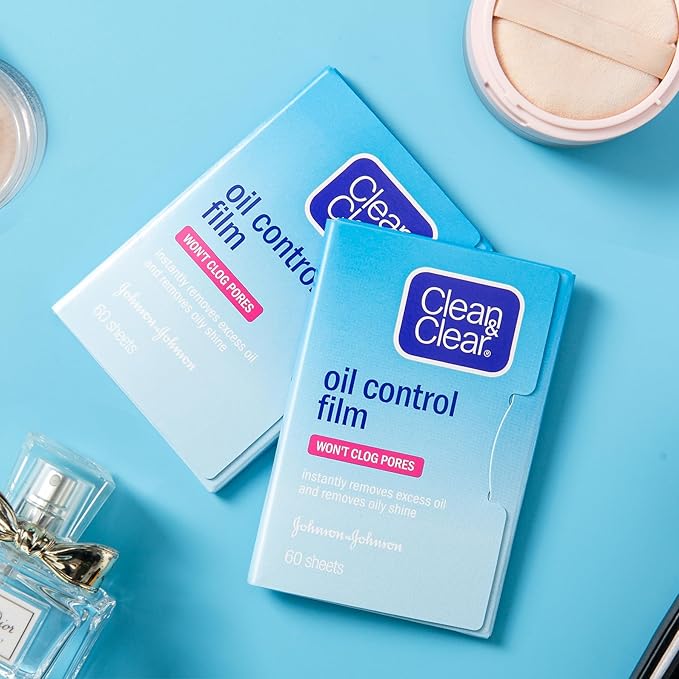 Oil Blotting Sheets From China Replacment for Clean&Clear Oil Absorbing Sheets,2 Pack(total 120sheets) Oil Control Film for Face,High-performance Handy Face Blotting Paper for Oily Skin-GlimoraGlow