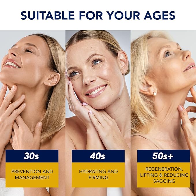 Korean Neck Cream for Firming & Tightening: Neck & Chest Anti-Aging Treatment for Crepey Sagging Skin & Wrinkles-GlimoraGlow