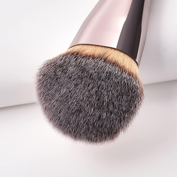 Professional Angled Foundation Brush Premium Synthetic Kabuki Makeup Brush Bronzer Contour Brush Cosmetic Applicator for Blending Liquid Powder BB Cream Vegan Brochas de Maquillaje-GlimoraGlow