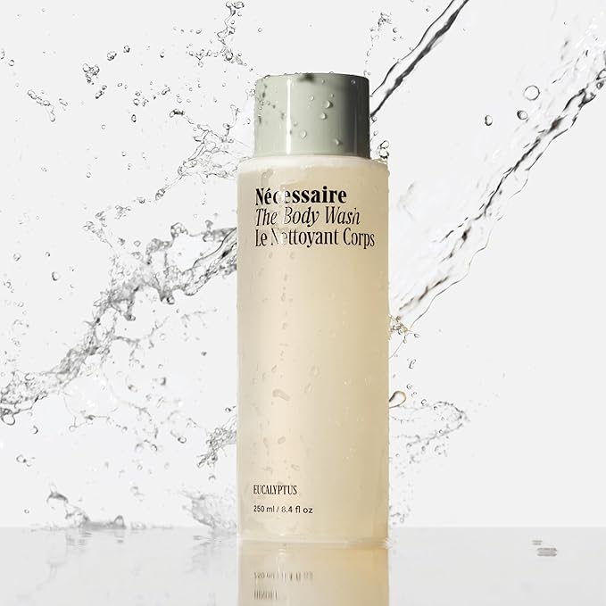 Nécessaire The Body Wash Eucalyptus - Natural Body Wash for Women & Men, Replenishing Shower Gel with Niacinamide, Vitamin C/E + Omega 6/9. Oil-In-Gel Cleanse, 8.4 fl oz.-GlimoraGlow