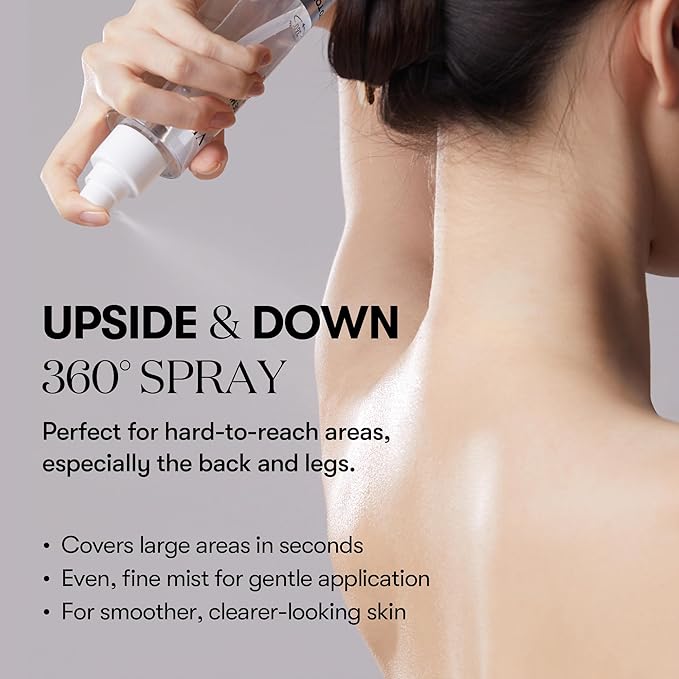 VT COSMETICS 7% Glycolic Acid Reedle Shot Head-to-Toe Mist with Niacinamide, Exfoliating Spray for Bumpy & Strawberry Skin, Dark Spots, Skin Texture, Keratosis Pilaris, Korean Skincare (4.05 fl oz)-GlimoraGlow