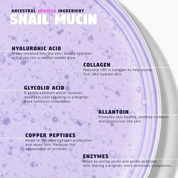 Star Light Snail Mucin Face Serum with Blue Light Skin Protection, 3.38 Oz – Silky Smooth Korean Glow Serum that Restores Moisture and Leaves Skin Brighter, Plumper, Soothed and Smooth-GlimoraGlow