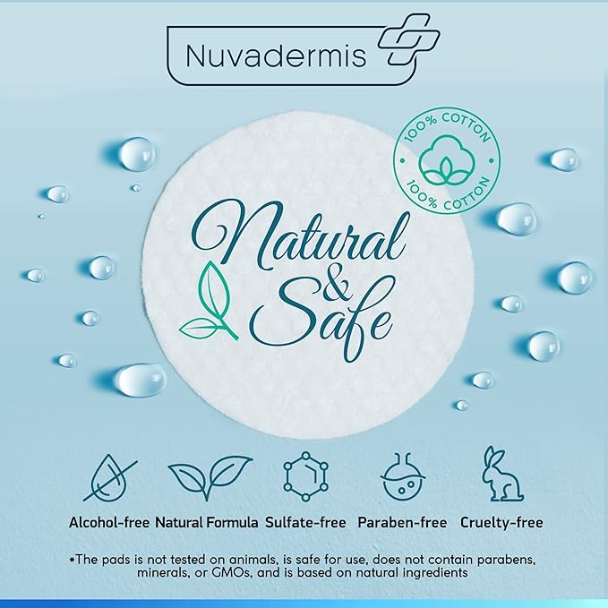 NUVADERMIS 35% Glycolic Acid Peel Pads – Exfoliating Facial Resurfacing for Blackheads, Dark Spots, and Acne – Safe for Sensitive Skin – 60 Double-Sided Pads-GlimoraGlow