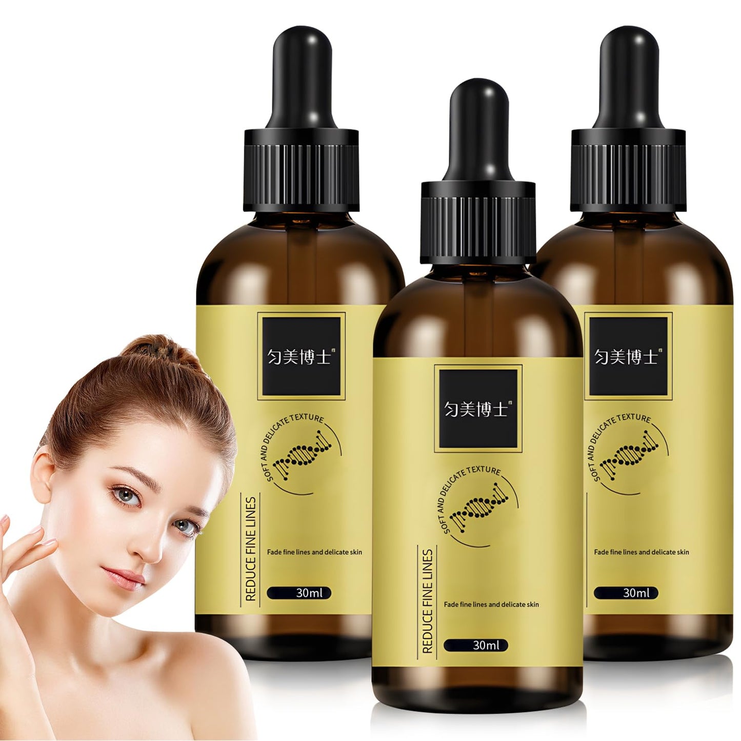 3 Pcs Anti-wrinkle Firming Serum, Anti-Aging Essence, Firm and Plump Face Serum, Anti-Aging & Wrinkles Lifting & Firming Essence, Hydrate & Moisturize, Reduce Fine Lines And Wrinkles-GlimoraGlow