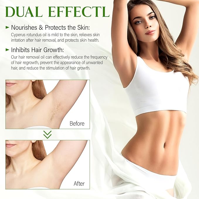 Cyperus Rotundus Oil,Cyperus Oil,Cyprus Rotundus Oil for Hair Removal,Cyperus Oil Natural, Soothing and gentle,Reducing Body Hair Growth,Smooth Skin & Hair Removal,60ml-GlimoraGlow