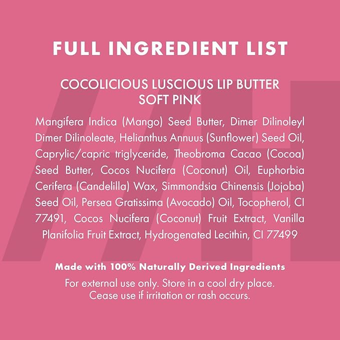 100% Natural Tinted Lip Butter Sleeping Lip Mask Clean Petroleum Free Lip Moisturizer and Conditioner for Dry Lips Intensive Lip Balm and Lip Therapy Skin Care with Mango butter (Light Pink)-GlimoraGlow