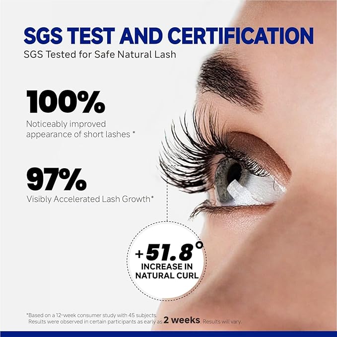 Lash Serum for Eyelash Growth – Eyelash Growth Serum Advanced Peptide Formula with 2.3× Absorption for Fuller, Thicker & Longer Lashes – Vegan & Cruelty-Free, Clinically Tested – 5ml-GlimoraGlow