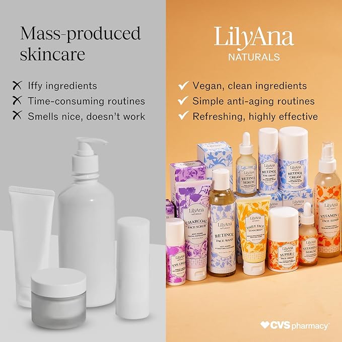 LilyAna Naturals Face and Neck Moisturizer for Women and Men - Moisturizer Face and Neck Cream for Dry Skin and Dark Spot Brightening - Rose and Pomegranate Extracts - 1.7oz (Pack of 2)-GlimoraGlow