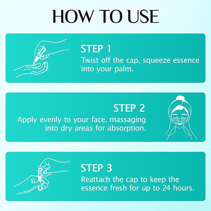 Hyaluronic Acid Serum for Face, 3% Hyaluronic Acid Serum Ultra-Hydrating Tube, Anti Aging Single-Use Vials Skincare for Dry Skin, Smoother Skin, Deep Moisturizing, Pre-Makeup Skincare - 1 Box of 30-GlimoraGlow