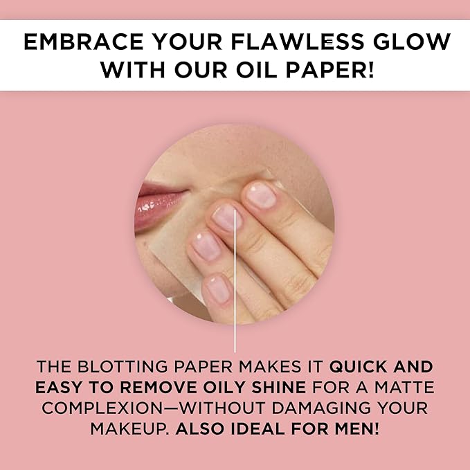 ARTDECO Oil Control Paper - Oil-Absorbing Blotting Paper - Gives Your Complexion a Matte Finish - Refill Pack with 100 Sheets - For Makeup - For Oily Skin - Easy Take Out Design - Face Wash - 100pcs-GlimoraGlow