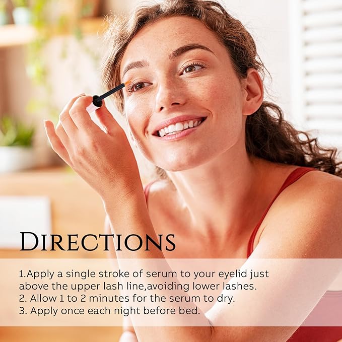 Eyelash Growth Serum, Eyelash Serum to Grow Lashes, Brow Growth Serum for Longer, Thicker and Stronger Lashes and Brows 5ml-GlimoraGlow