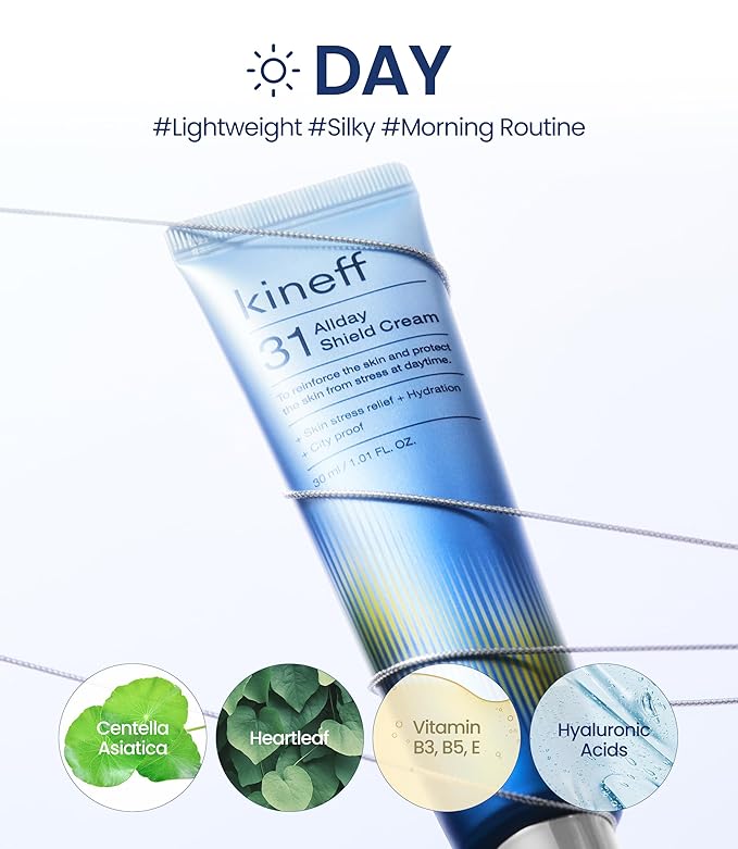 Dermacycle Program All-day & Night 2-Pack Cream for Face, 31 All-Day Shield Cream & 102 Night Renewal Cream, Centella Asiatica and Niacinamide, Korean Skincare (New Package)-GlimoraGlow