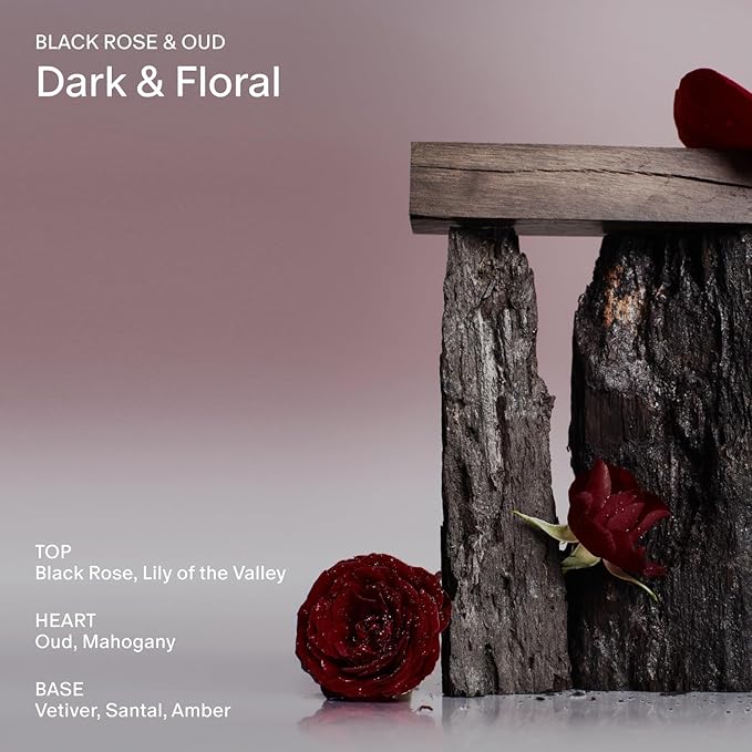 Salt & Stone Body Lotion for Women & Men | Hydrates, Nourishes & Softens Skin | Restores Dry Skin | Fast-Absorbing | Cruelty-Free & Vegan (100 ml) (Black Rose & Oud)-GlimoraGlow