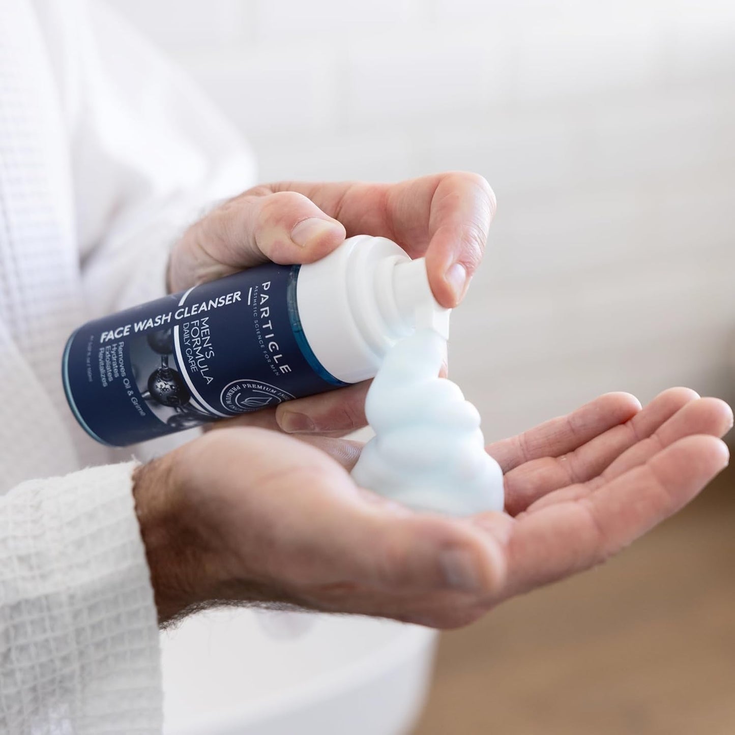 Particle Mens Face Wash - Anti Aging Face Cleanser for Men (5.07 Oz) - Daily Moisturizing Face Wash for Men - Revitalizes, Hydrates & Soothes, All Skin Types & All Ages-GlimoraGlow