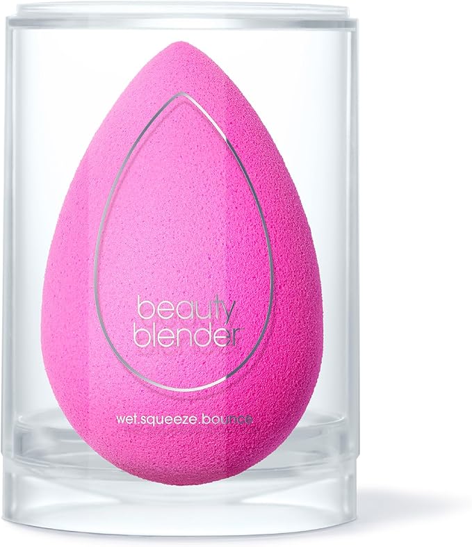 Beautyblender® | Original Pink Beauty Blender Makeup Sponge, Super-Soft Foam Easily Blends Foundations, Powders & Creams, Made in USA, Reusable, Washable, Streak Free Application, Vegan, Cruelty Free-GlimoraGlow