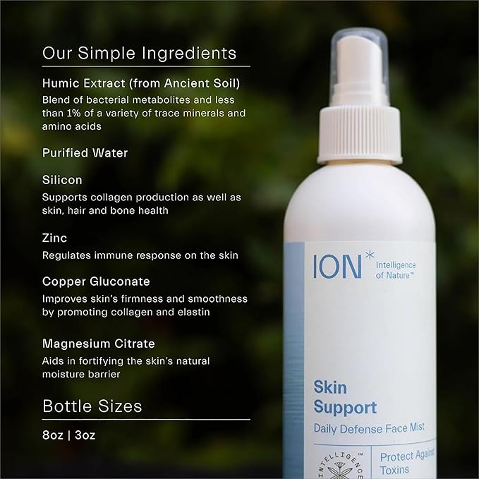 ION* Intelligence of Nature Skin Support | Skincare for Anti-Aging, Healthy Skin & Hydration to Defend Against Toxins, Reduce Redness, Improve Skin Microbiome (3.4 oz.)-GlimoraGlow